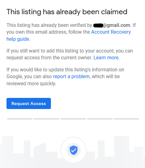 Google My Business Account - Request Access